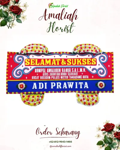 Karangan Bunga Ucapan Selamat di Sokanandi